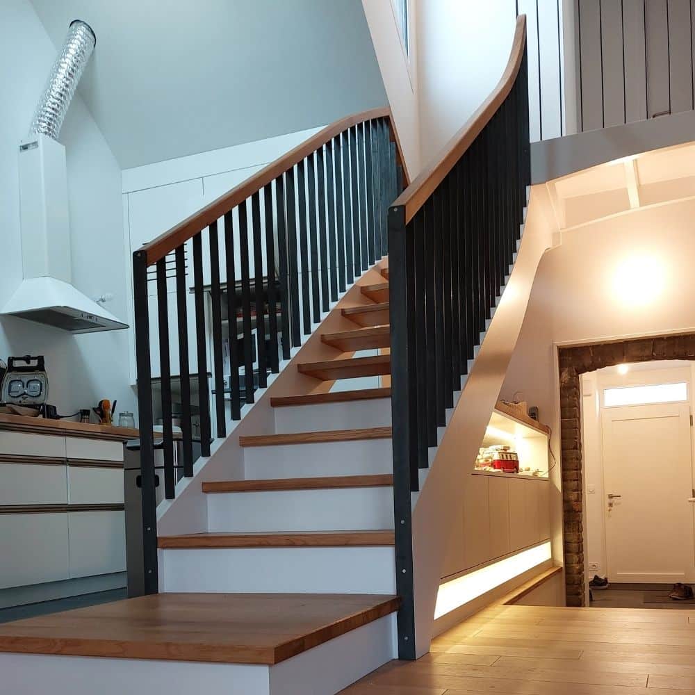 escalier bois sur mesure Rennes