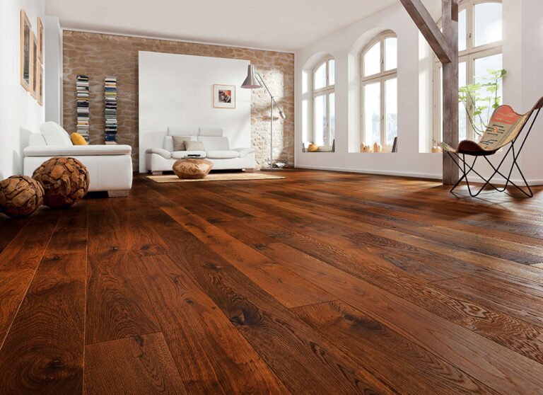 Parquet bois posé dans un salon à Rennes